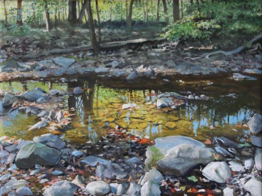 Locatong Prism. 2024. oil on linen. 9 x12.