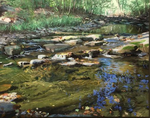 Locatong Creek. 2018. oil on canvas. 16