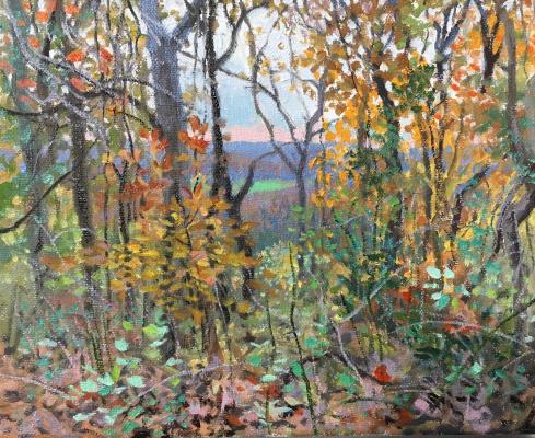 Autumn, dusk. 2018. oil on canvas. 8